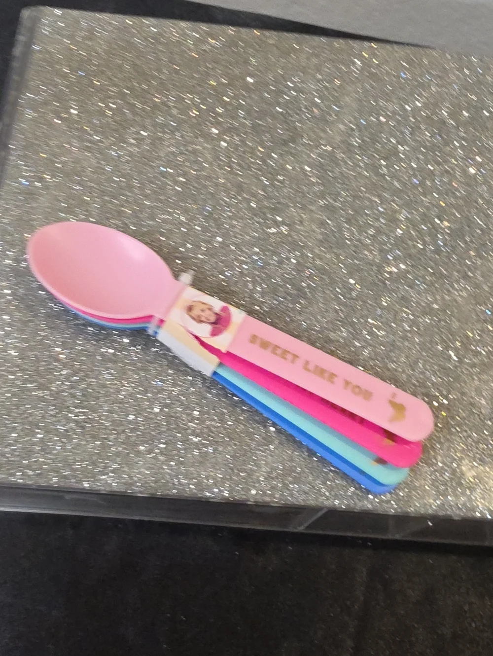 Dolly Parton Positive Message Pastel Dessert Spoons